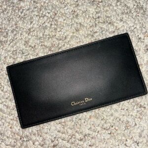 Christian Dior Black Long Card Holder
